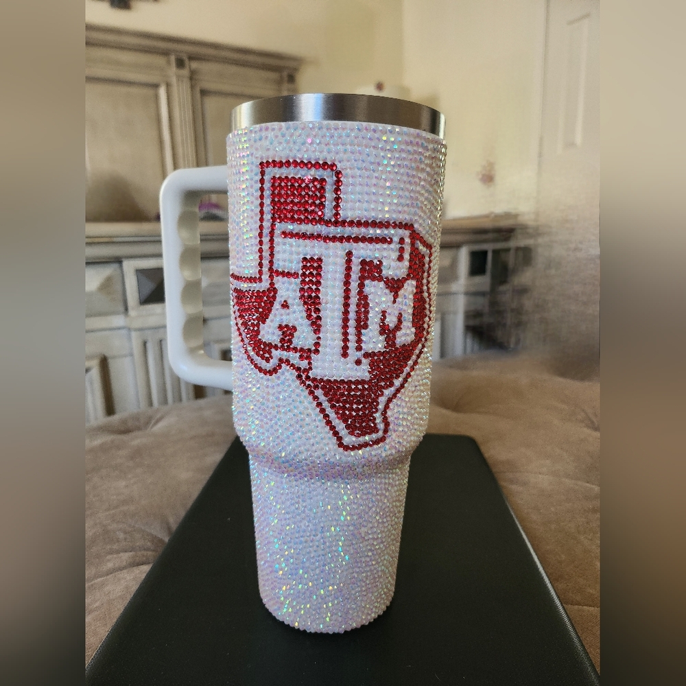 Tumbler stainless steel 24 oz water bottle Texas A&M college